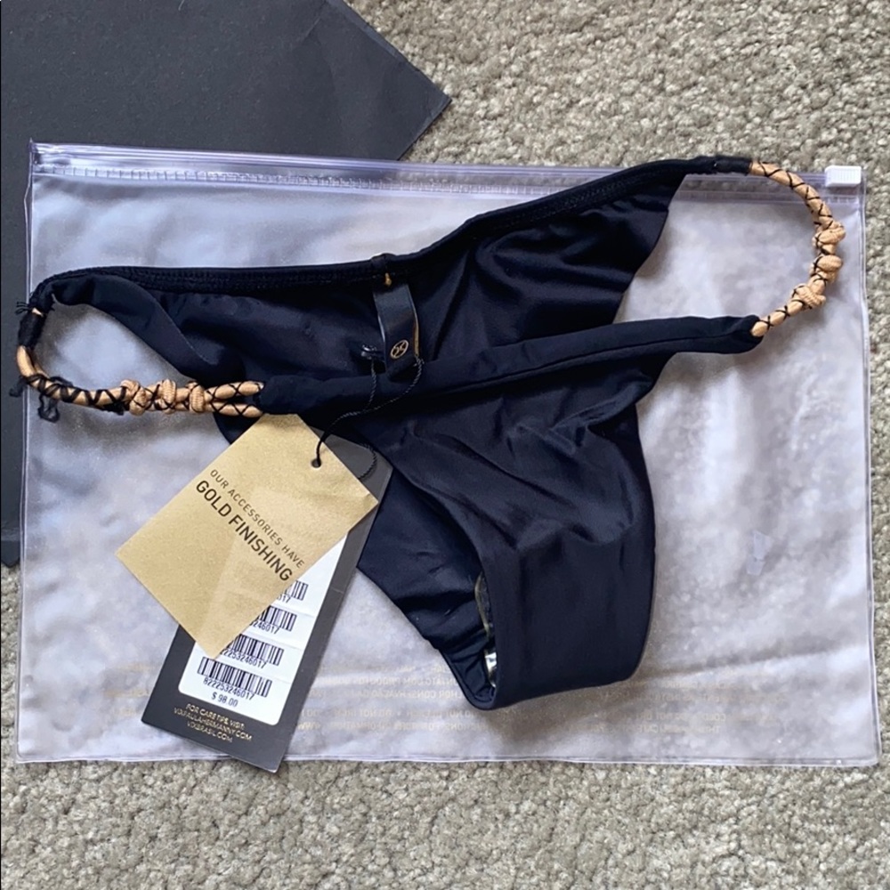 NWT ViX Paula Hermanny Solid Rope Knot Cheeky XS
